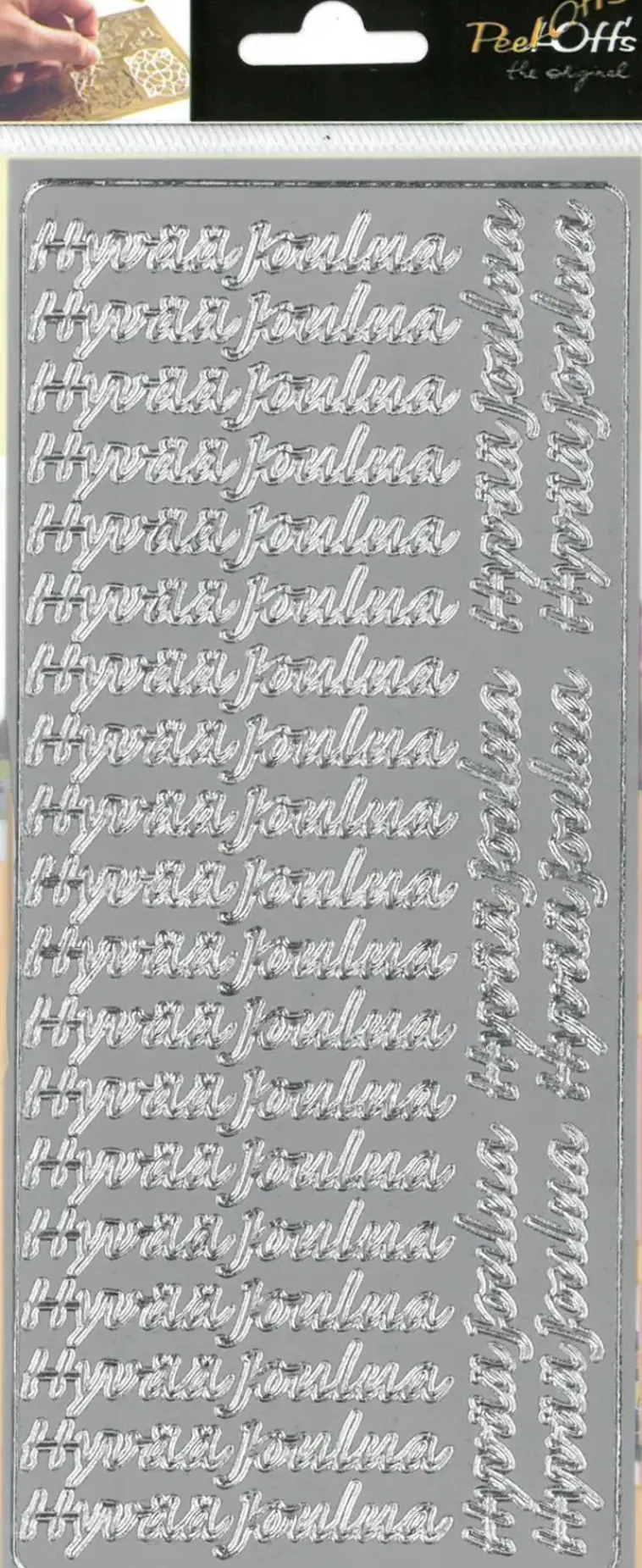 Hot Aariviivatarra Hyvaa Joulua Hopea Askartelutarvikkeet