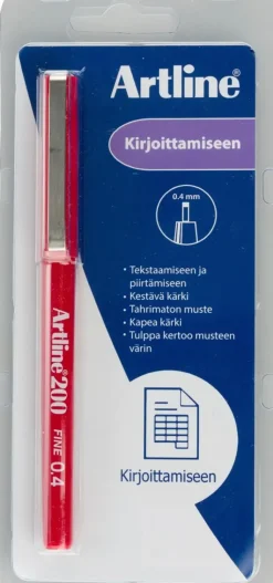Online Kuitukyna 200 0,4Mm Punainen Toimistotarvikkeet