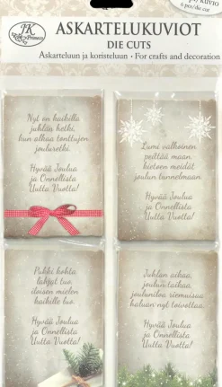 Clearance Askartelukuvio Joulutoivotukset Natur Askartelutarvikkeet