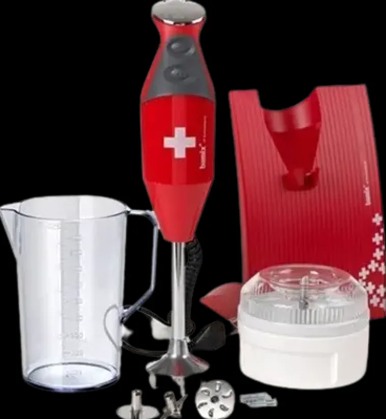 Bamix Ruoanvalmistuskoneet-Swissline Sauvasekoitin 200W, Punainen