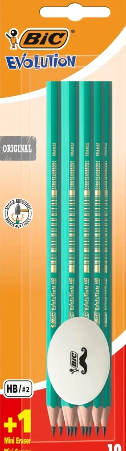Discount Eco Evolution 10 Lyijykynaa + Pyyhekumi Toimistotarvikkeet