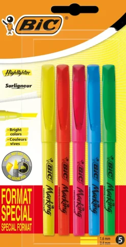 Clearance Highlighter Varilajitelma 5Kpl Toimistotarvikkeet