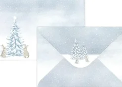 J.K. Primeco Askartelutarvikkeet-C6/10 Kirjekuori Joulumaisema