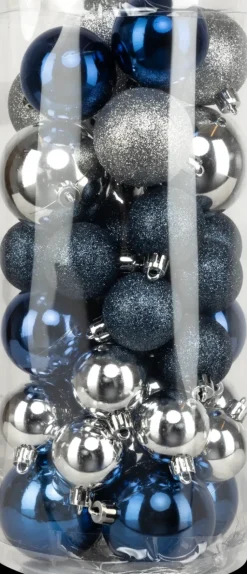 Online Joulupallo Lierio 40 Kpl, Sini-Hopea Sesonkijuhlatarvikkeet