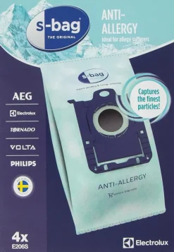 Electrolux Imurit Ja Tarvikkeet-Polypussi S-Bag Anti-Allergy E206S 4 Kpl