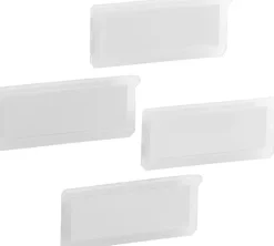 Elfa Säilytyskalusteet-Classic Nimilappu Pidikkeet Lanka- Ja Meshkoreille 223030 4Kpl Lapikuultavat