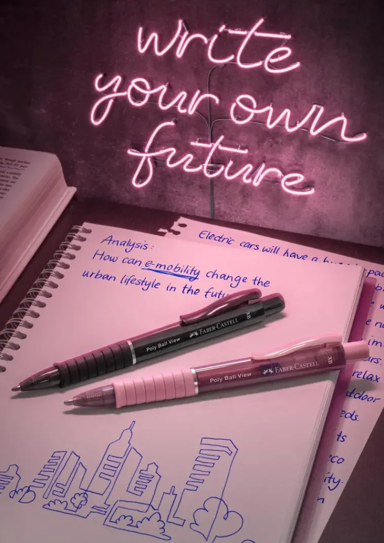 Poly Ball View Kuulakyna Xb Sininen Muste Varilajitelma Toimistotarvikkeet