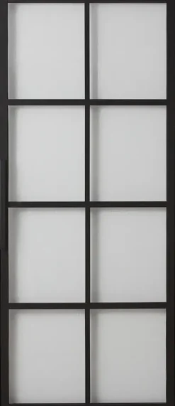 Habo Säilytyskalusteet-Ovi Cube 1000X2133X28 Musta/Lasi