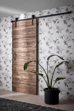 Habo Säilytyskalusteet-Ovi Easy 900X2133X20 Manty/Musta Etuasennus