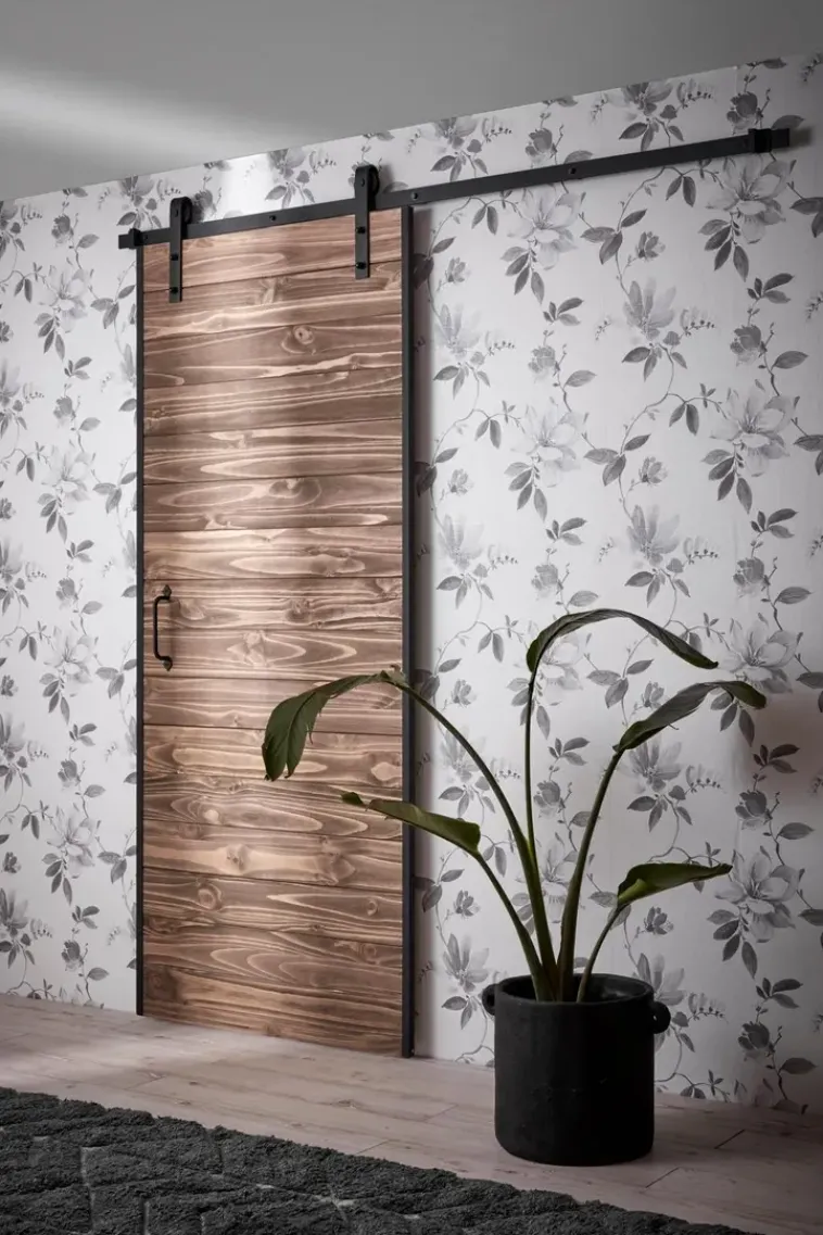 Habo Säilytyskalusteet-Ovi Easy 900X2133X20 Manty/Musta Etuasennus