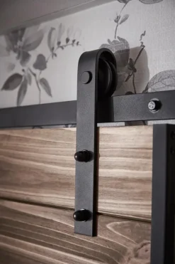 Habo Säilytyskalusteet-Ovi Easy 900X2133X20 Manty/Musta Etuasennus