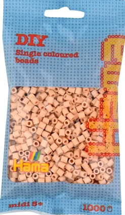 Hama Askartelutarvikkeet-Midi Silityshelmet Pussissa, 1000 Kpl, Beige