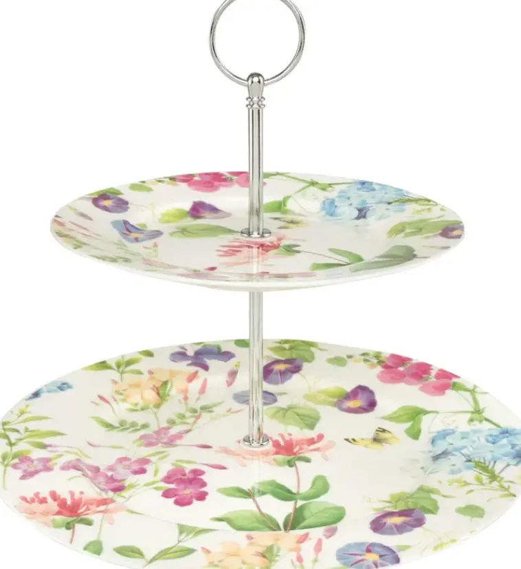 Sale 2-Kerrostarjotin Kukka Astiat