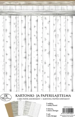 Outlet A4 Kartonkilajitelma Natu 5Ark/Pkt Askartelutarvikkeet