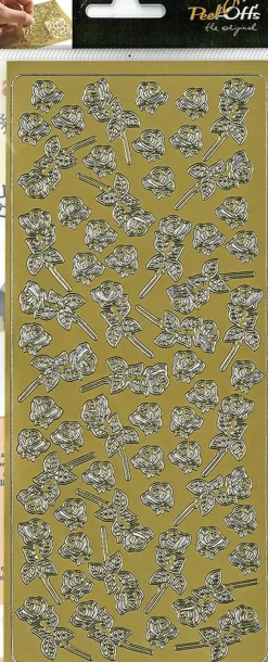 J.K. Primeco Askartelutarvikkeet-Aariviivatarra Pieni Ruusu Kulta