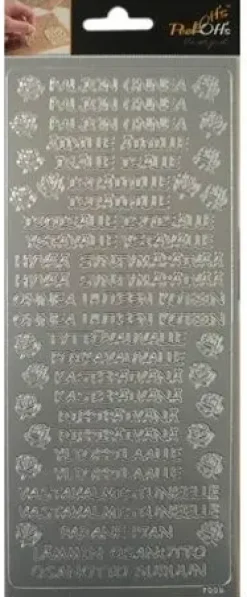 J.K. Primeco Askartelutarvikkeet-Aariviivatarra Tekstilajitelma Hopea