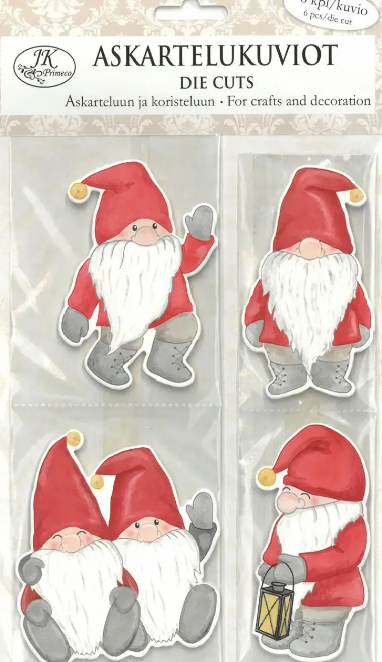 J.K. Primeco Askartelutarvikkeet-Askartelukuvio Isot Tontut