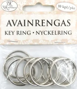 J.K. Primeco Askartelutarvikkeet-Avainrengas Hopea 10Kpl