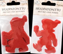 J.K. Primeco Askartelutarvikkeet-Huopatonttu Punainen 10 Kpl