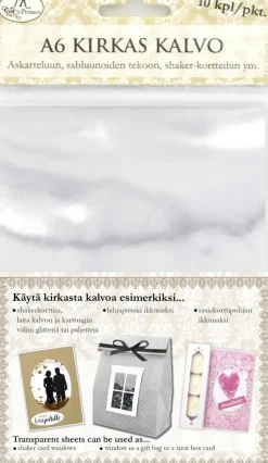 J.K. Primeco Askartelutarvikkeet-Kirkas Kalvo A6 10Kpl
