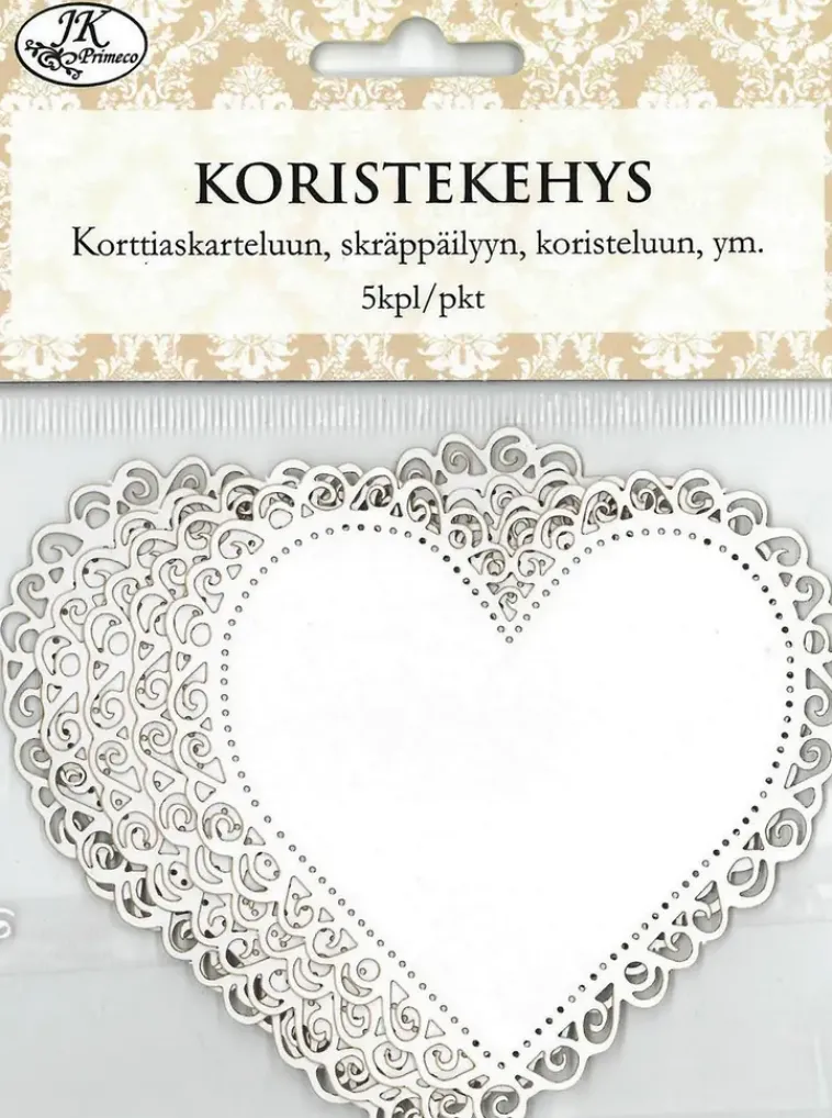 New Koristekehys Sydan Valkoinen 5Kpl/Pkt Askartelutarvikkeet