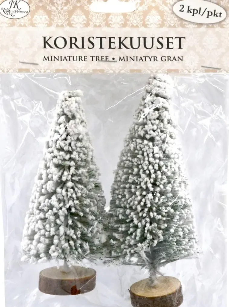 J.K. Primeco Askartelutarvikkeet-Koristekuusi Valkoinen 2 Kpl