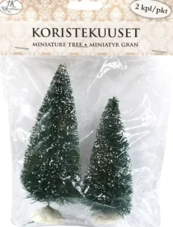 J.K. Primeco Askartelutarvikkeet-Koristekuusi Vihrea 2 Kpl