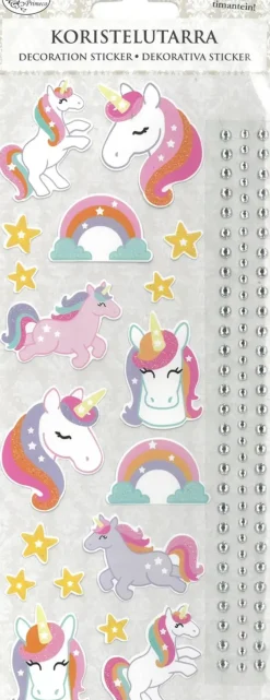 J.K. Primeco Askartelutarvikkeet-Koristelutarra Yksisarvinen