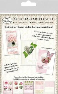 J.K. Primeco Askartelutarvikkeet-Korttiaskartelusetti Kukat