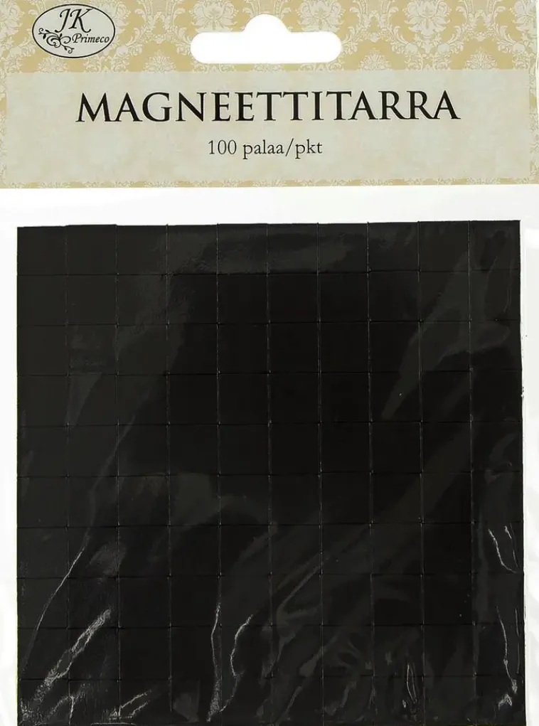 J.K. Primeco Askartelutarvikkeet-Magneettitarra Musta 100Kpl/Pkt