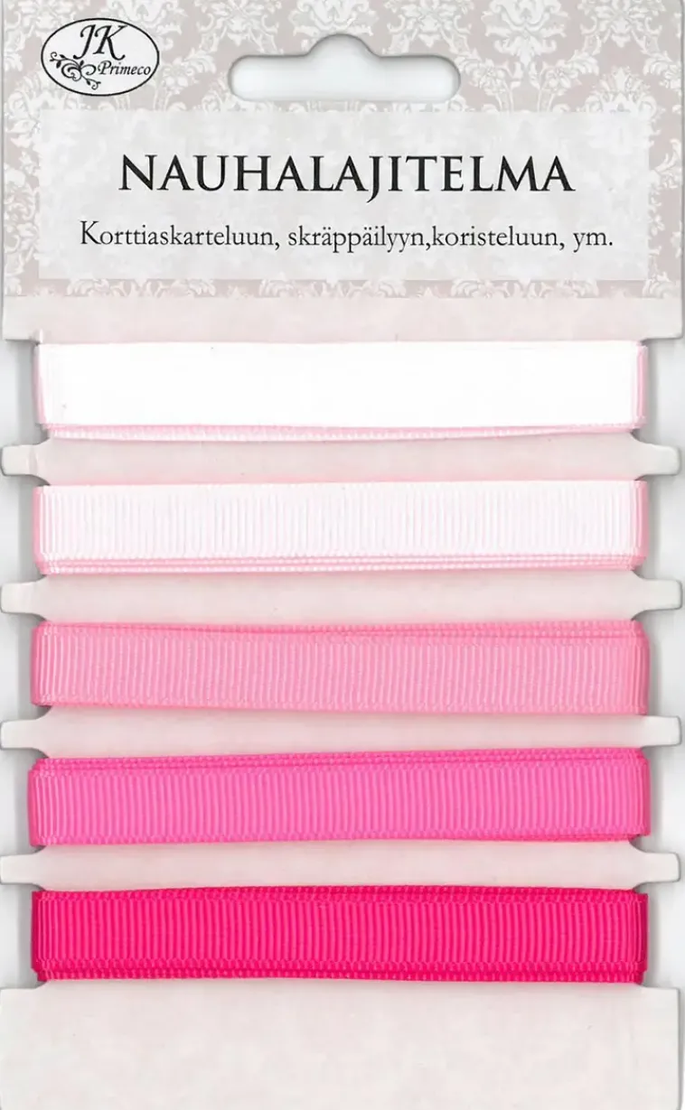 J.K. Primeco Askartelutarvikkeet-Nauhalajitelma Pinkki