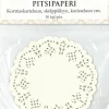 J.K. Primeco Askartelutarvikkeet-Pitsipaperi Ympyra Valkoinen 30Kpl/Pkt