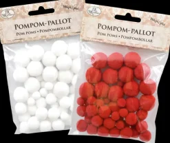J.K. Primeco Askartelutarvikkeet-Pompom-Pallot 50 Kpl