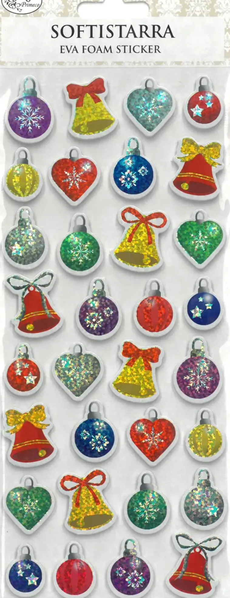 J.K. Primeco Askartelutarvikkeet-Softistarra Joulupallot Hologrammi