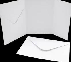 J.K. Primeco Askartelutarvikkeet-Taskukortti+Kuori Valkoinen 5Kpl+5Kpl