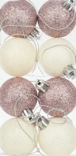 Discount Joulupallo 4 Cm Glitter 8 Kpl Sesonkijuhlatarvikkeet