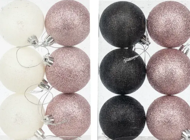 Online Joulupallo 6 Cm Glitter 6 Kpl Sesonkijuhlatarvikkeet