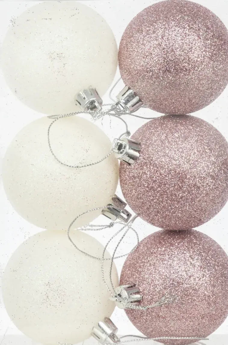 Online Joulupallo 6 Cm Glitter 6 Kpl Sesonkijuhlatarvikkeet