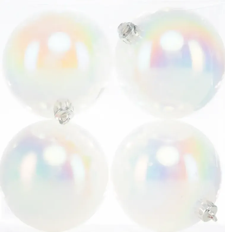 Joulupallo Helmi 4 Kpl 8 Cm Sesonkijuhlatarvikkeet