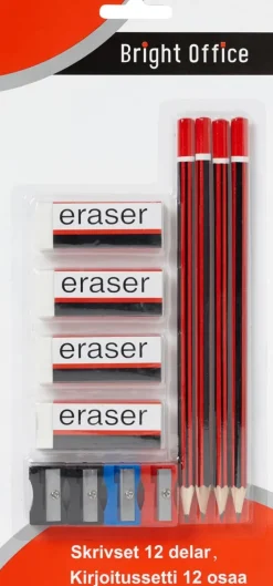 Kirjoitussetti 12Osaa/4Xkyna,Kumi&Terotin Toimistotarvikkeet