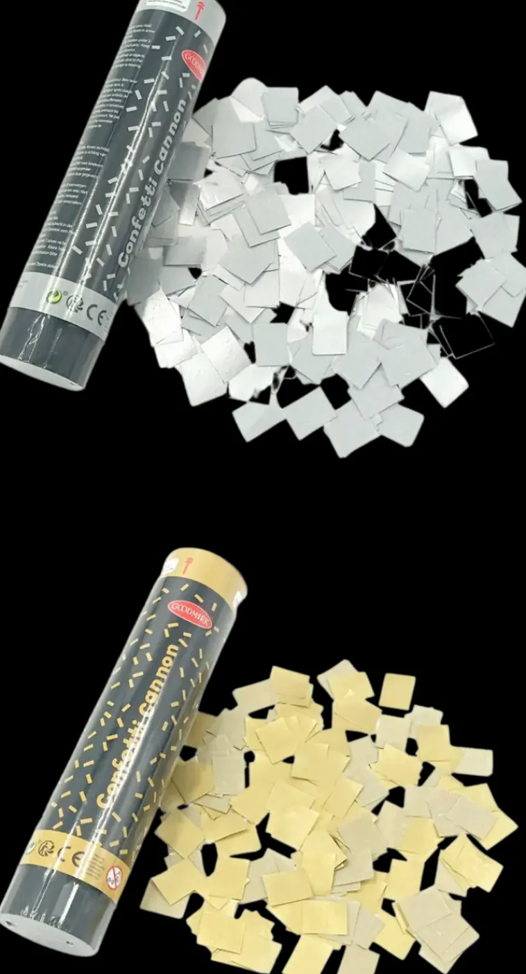 Sale Konfettitykki Kulta / Hopea Lajitelma Sesonkijuhlatarvikkeet