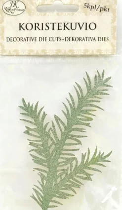 Best Koristekuvio Havu Iso Glitter Vihrea 5Kpl/Pkt Askartelutarvikkeet