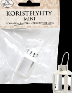 Discount Koristelyhty Mini Valkea Askartelutarvikkeet