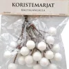 Outlet Koristemarjat Valkoinen 5Kpl/Pkt Askartelutarvikkeet