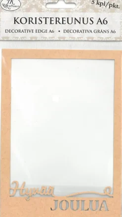 New Koristereunus A6 Hyvaa Joulua Natur 5Kpl/Pkt Askartelutarvikkeet