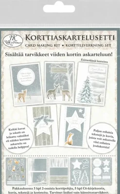 Discount Korttiaskartelusetti Talvimetsa 5+5 Askartelutarvikkeet