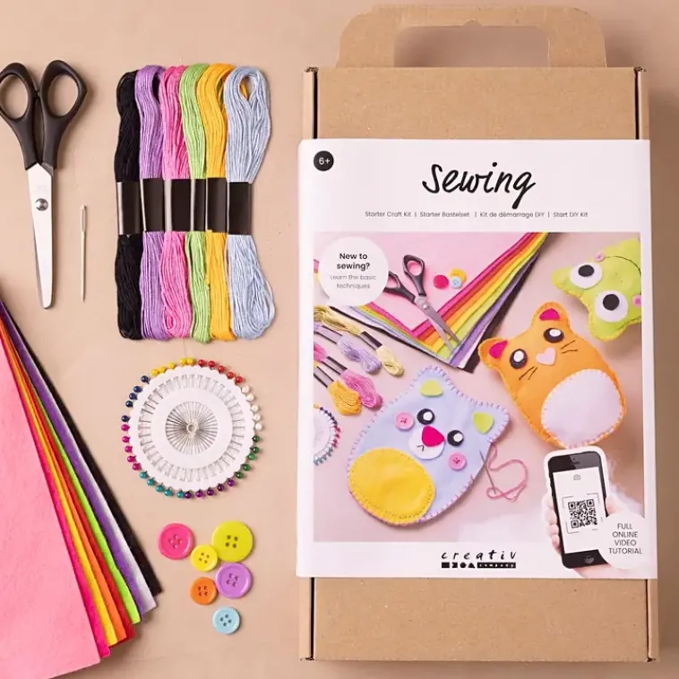 Ei merkkiä Askartelutarvikkeet-Lasten Askartelupakkaus Ompelu, Nallet