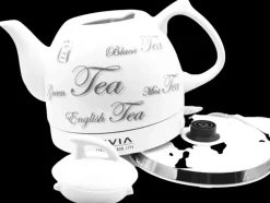 Livia Kahvi Ja Tee-Keraaminen Vedenkeitin 1,0 L Valkoinen