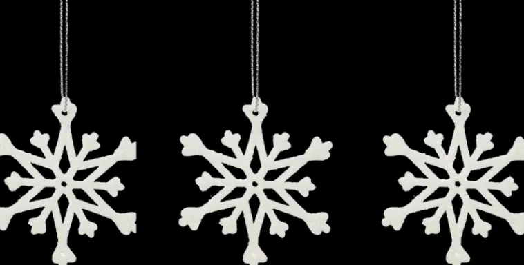 Hot Lumikide 6Cm Lumiglitteri 3 Kpl/Nippu Sesonkijuhlatarvikkeet