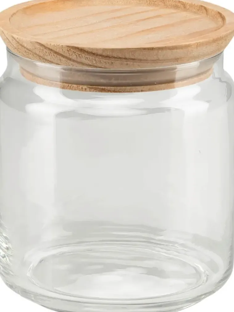 Outlet Lasipurkki Puukannella 0,75L Astiat